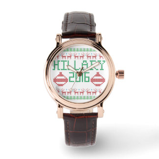 Hillary for President in 2016 Ugly Holiday Sweater Watch