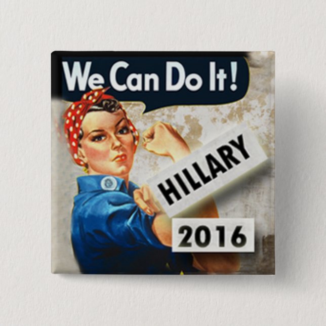 Hillary For President We can do it Pin (Front)