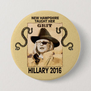 Hillary has Grit 7.5 Cm Round Badge