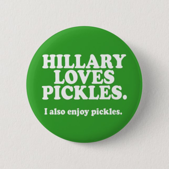 Hillary Loves Pickes V2 6 Cm Round Badge (Front)
