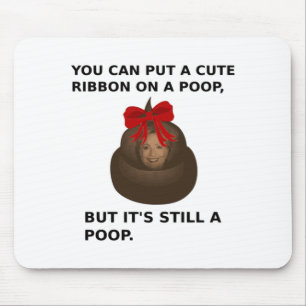 Hillary Poop Mouse Pad