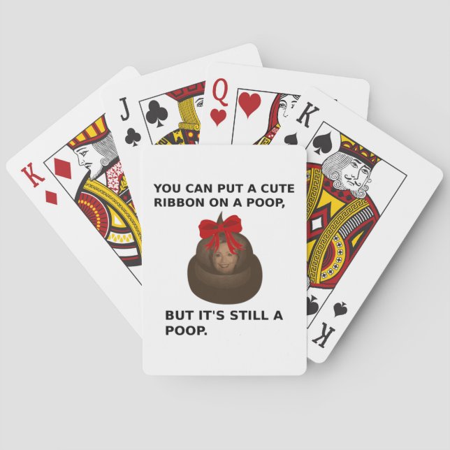 Hillary Poop Playing Cards (Back)
