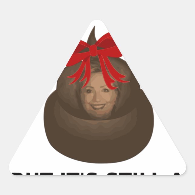 Hillary Poop Triangle Sticker (Front)