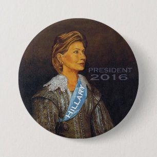 HILLARY PRESIDENT 2016 7.5 CM ROUND BADGE