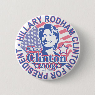 Hillary Rodham Clinton For President Button