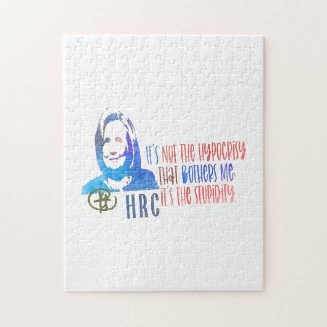 Hillary Rodham Clinton Pop Art Puzzle (Vertical)