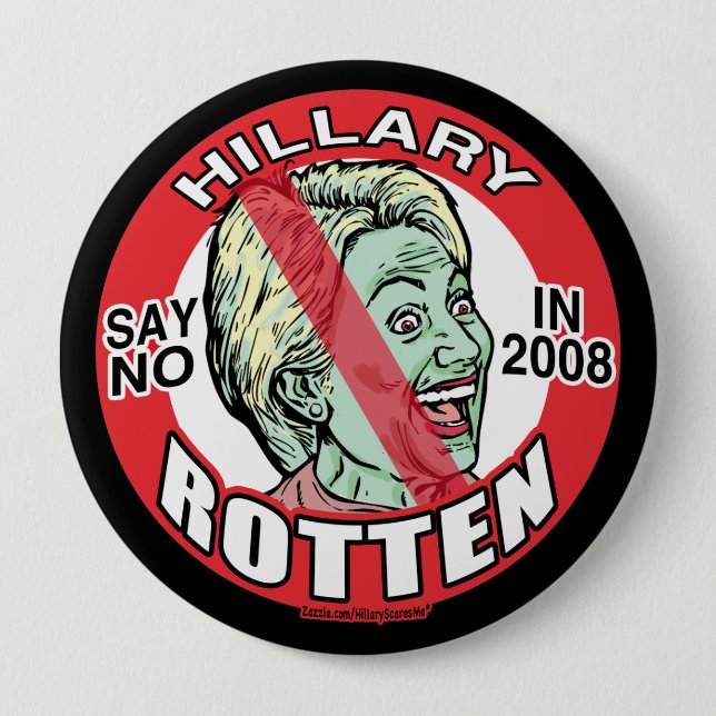 Hillary Rotten Clinton 10 Cm Round Badge (Front)