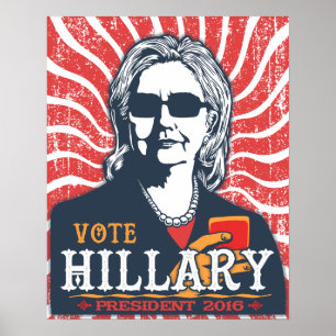 Hillary Shades Poster