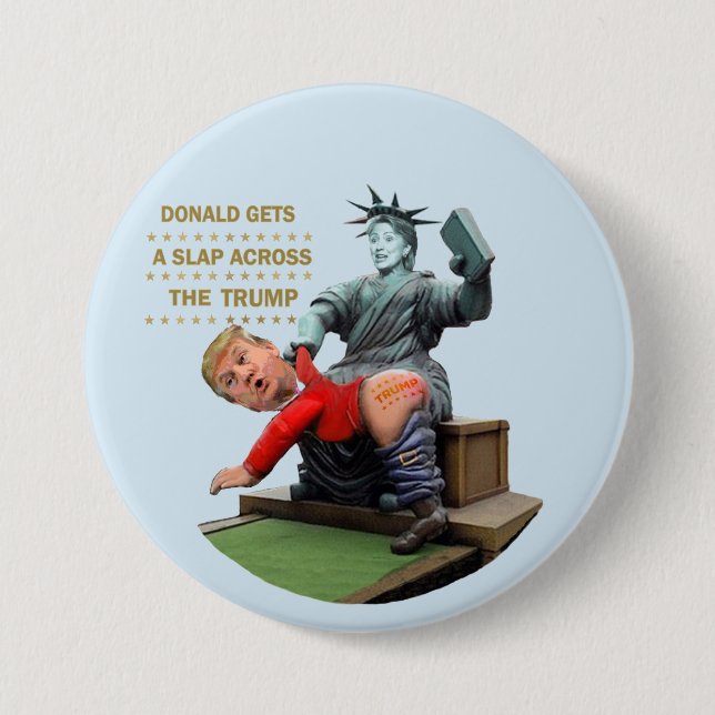 Hillary vs. Trump 7.5 Cm Round Badge (Front)