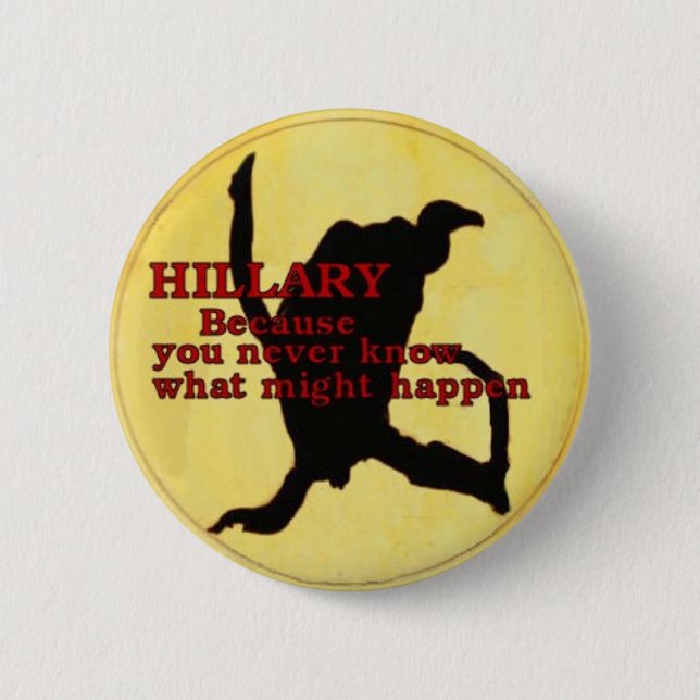 Hillary Vulture Button (Front)