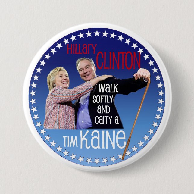 Hillary, Walk softly 7.5 Cm Round Badge (Front)