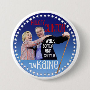Hillary, Walk softly 7.5 Cm Round Badge