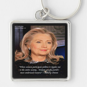 Hillary Women Resource Quote Key Ring