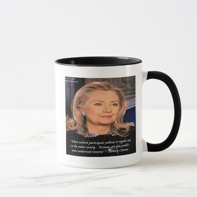 Hillary Women Resource Quote Mug (Right)