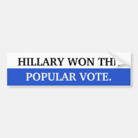 Hillary won the popular vote