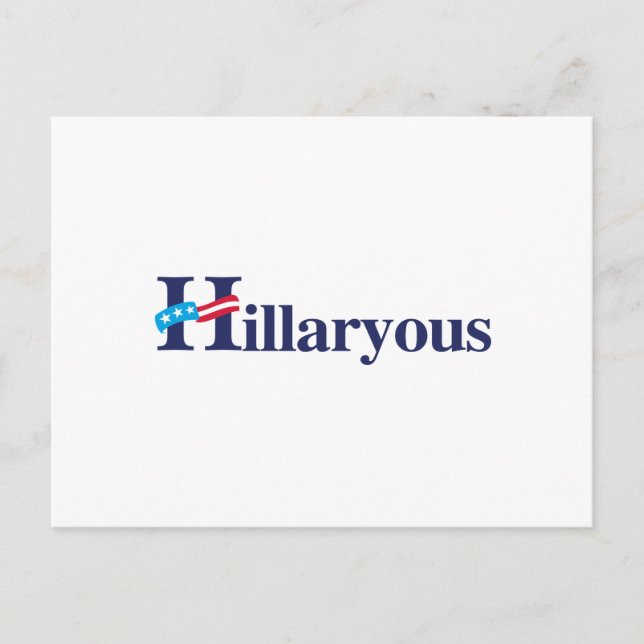 Hillaryous Hillary Postcard (Front)