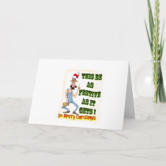 Hillbilly Festive as it gets Holiday Card