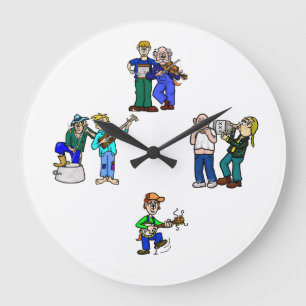 Hillbilly Jug Band Wall Clock