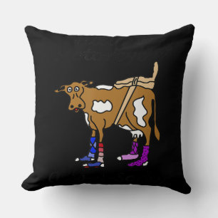 Hillbilly Motorcycle Funny Cow Gift For Bikers Cushion