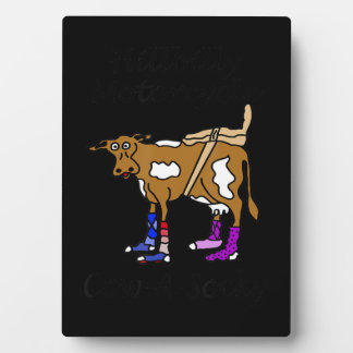 Hillbilly Motorcycle Funny Cow Gift For Bikers Plaque