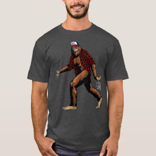 Hillbilly Redneck Patriotic Beer Drinking T-Shirt