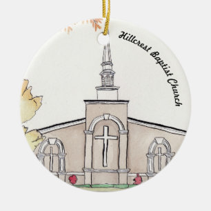 Hillcrest Baptist Church, Hopkinsville, KY Ceramic Ornament