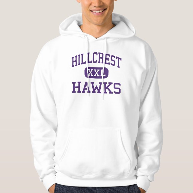 Hillcrest - Hawks - High School - Jamaica New York Hoodie (Front)
