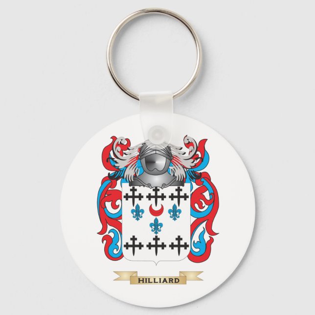 Hilliard Coat of Arms (Family Crest) Key Ring (Front)