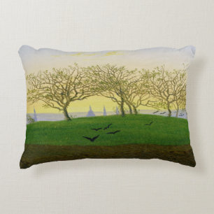 Hills and Ploughed Fields near Dresden Decorative Cushion