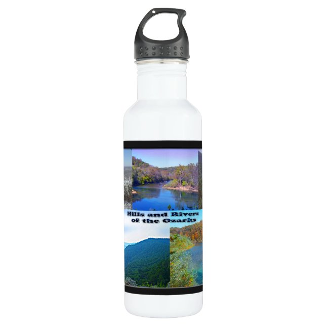 Hills and Rivers of the Ozarks 710 Ml Water Bottle (Front)