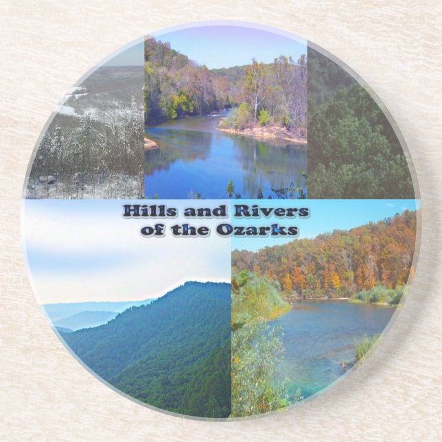 Hills and Rivers of the Ozarks Coaster (Front)