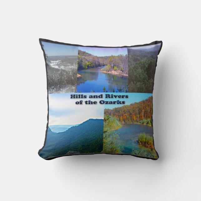 Hills and Rivers of the Ozarks Cushion (Front)