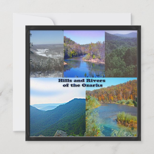 Hills and Rivers of the Ozarks Invitation (Front)