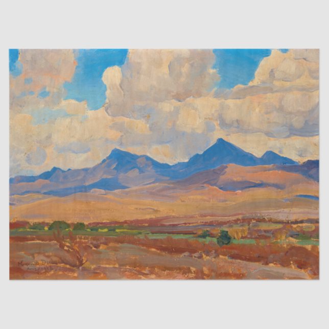 Hills near Tumacacori Mission, Arizona by Dixon Tissue Paper (Front)
