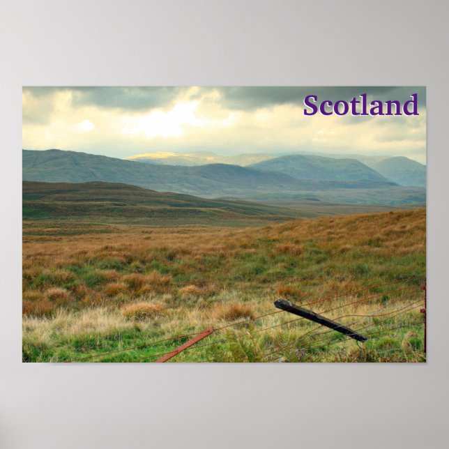 Hills of Perthshire, Scotland Poster (Front)