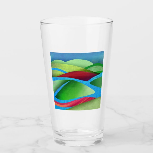 Hills On Ice Glass (Front)