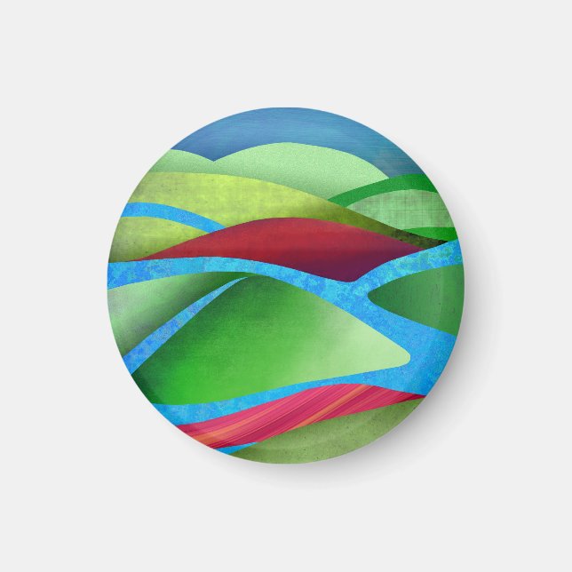 Hills On Ice Magnet (Front)