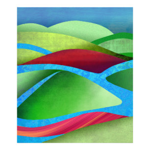 Hills On Ice Photo Print