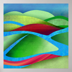 Hills On Ice Poster