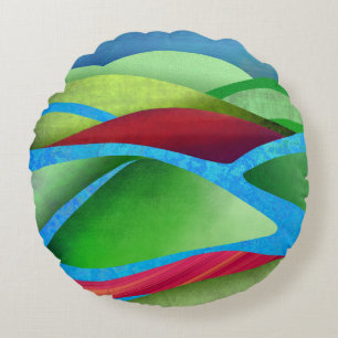 Hills On Ice Throw Pillow
