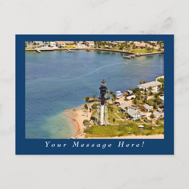 Hillsboro Lighthouse Aerial Postcard (Front)
