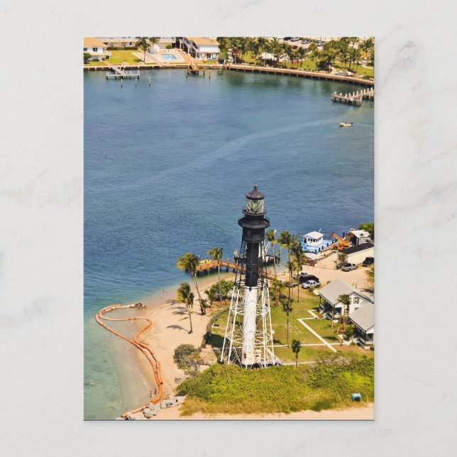 Hillsboro Lighthouse Aerial Postcard (Front)