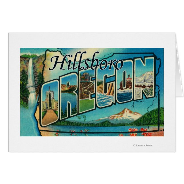Hillsboro, Oregon - Large Letter Scenes (Front Horizontal)