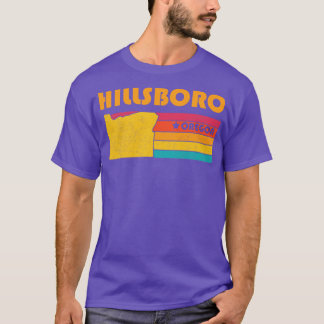 Hillsboro Oregon Vintage Distressed Souvenir T-Shirt