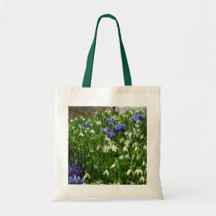 Hillside of Early Spring Flowers Landscape Tote Bag