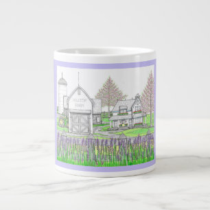 Hilltop Farm Jumbo Size Mug with purple