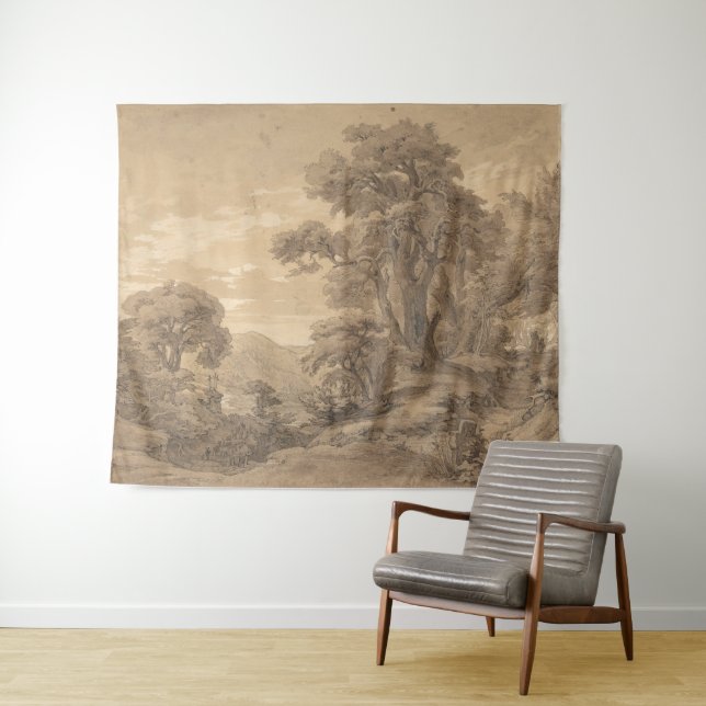 Hilly Landscape | Georg Heinrich Busse Tapestry (In Situ (Horizontal))
