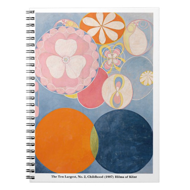 Hilma af Klint abstract art Notebook (Front)