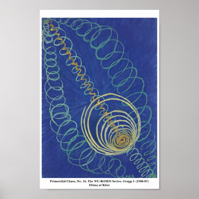 Hilma af Klint abstract art Poster (Front)