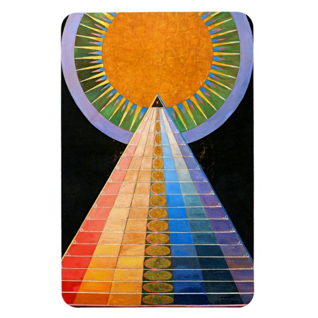 Hilma Af Klint Altarpiece No 1 Magnet (Vertical)
